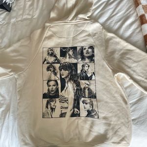 Taylor Swift Eras tour merch cream hoodie
